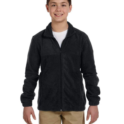 Harriton M990Y: Youth 8 oz. Full-Zip Fleece