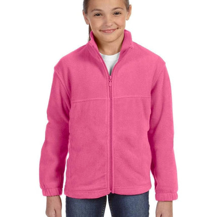 Harriton M990Y: Youth 8 oz. Full-Zip Fleece