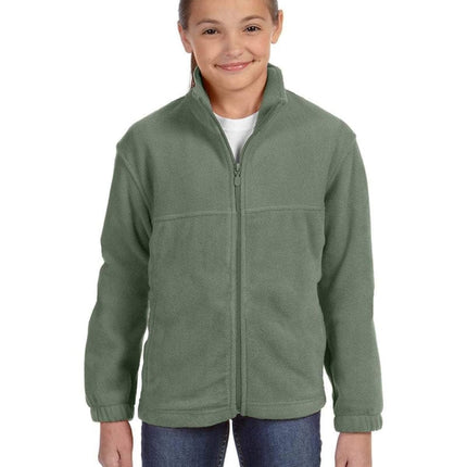 Harriton M990Y: Youth 8 oz. Full-Zip Fleece