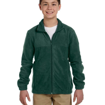 Harriton M990Y: Youth 8 oz. Full-Zip Fleece