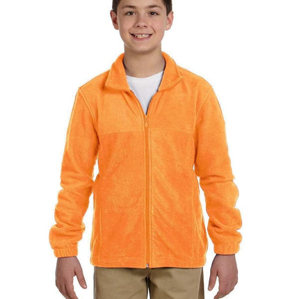 Harriton M990Y: Youth 8 oz. Full-Zip Fleece