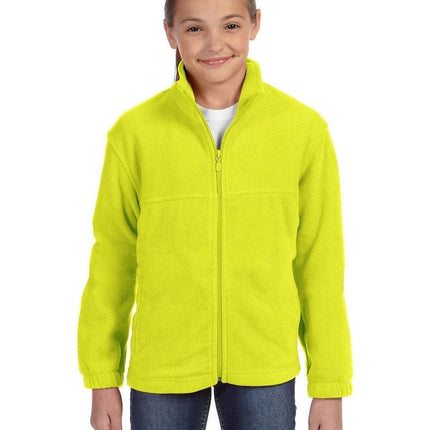 Harriton M990Y: Youth 8 oz. Full-Zip Fleece