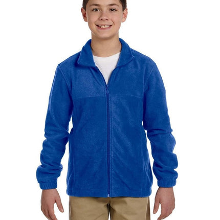 Harriton M990Y: Youth 8 oz. Full-Zip Fleece