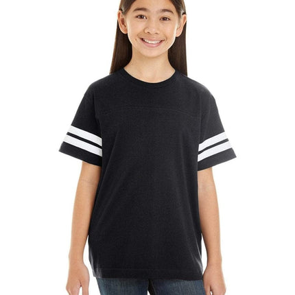 LAT 6137: Youth Football Fine Jersey T-Shirt