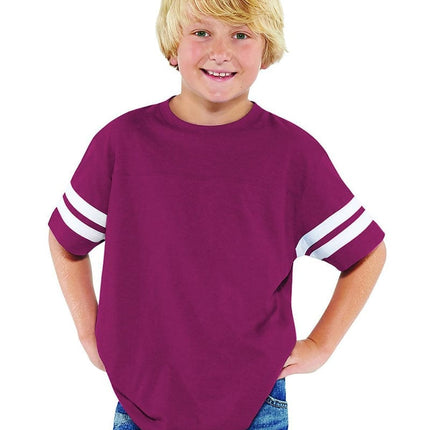 LAT 6137: Youth Football Fine Jersey T-Shirt