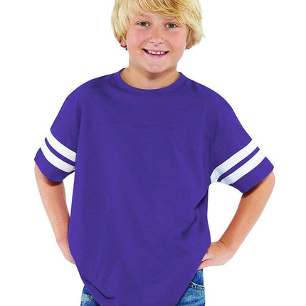 LAT 6137: Youth Football Fine Jersey T-Shirt