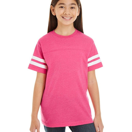 LAT 6137: Youth Football Fine Jersey T-Shirt