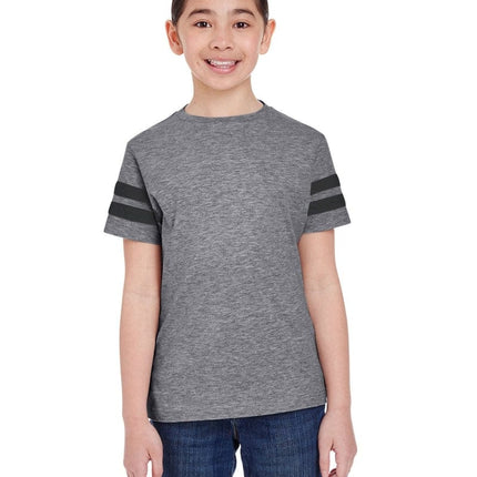 LAT 6137: Youth Football Fine Jersey T-Shirt