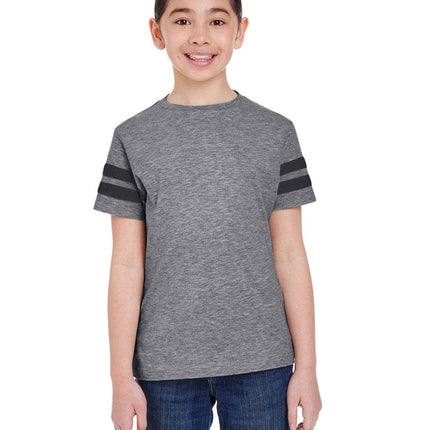 LAT 6137: Youth Football Fine Jersey T-Shirt