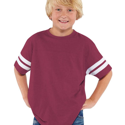 LAT 6137: Youth Football Fine Jersey T-Shirt