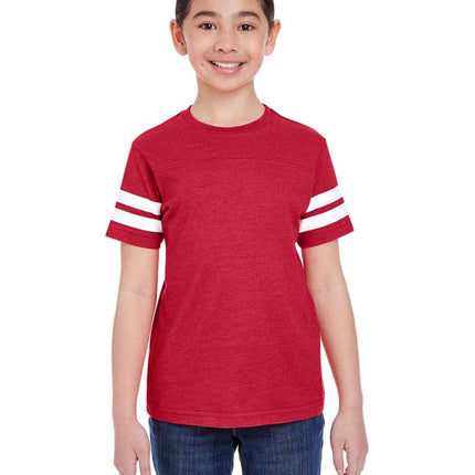 LAT 6137: Youth Football Fine Jersey T-Shirt