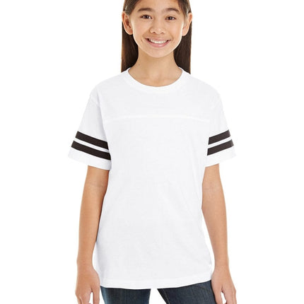 LAT 6137: Youth Football Fine Jersey T-Shirt