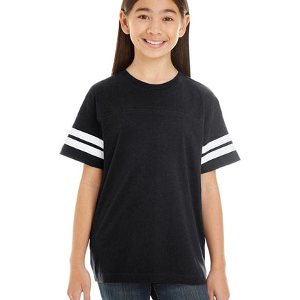 LAT 6137: Youth Football Fine Jersey T-Shirt