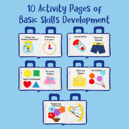 My First Portable Fun Activity Learning Montessori Book
