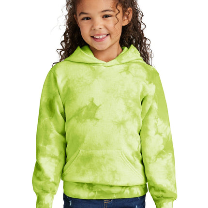 Port & Company PC 144Y: Youth Crystal Tie-Dye Pullover Hoodie