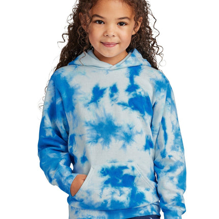 Port & Company PC 144Y: Youth Crystal Tie-Dye Pullover Hoodie