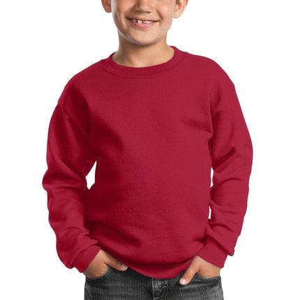 Port & Company ®  - Youth Core Fleece Crewneck Sweatshirt.  PC90Y