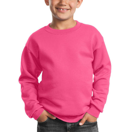 Port & Company ®  - Youth Core Fleece Crewneck Sweatshirt.  PC90Y