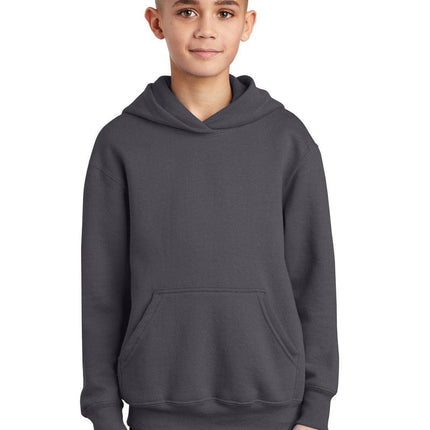 Port & Company ®  - Youth Core Fleece Pullover Hooded Sweatshirt.  PC90YH