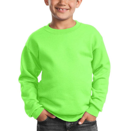 Port & Company ®  - Youth Core Fleece Crewneck Sweatshirt.  PC90Y
