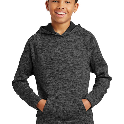Sport-Tek YST225: Youth PosiCharge Electric Heather Fleece Hooded Pullover