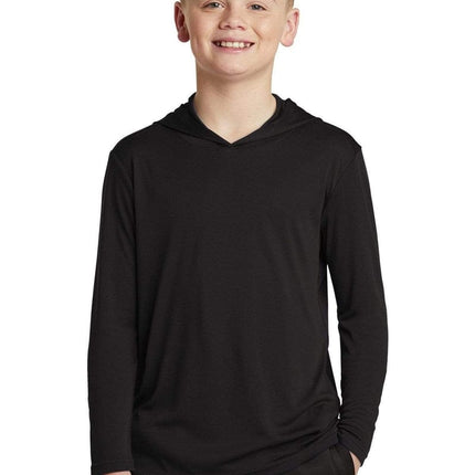 Sport-Tek YST358: Youth Hooded Shirt