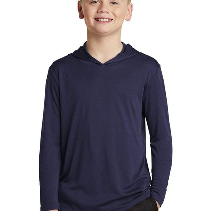 Sport-Tek YST358: Youth Hooded Shirt