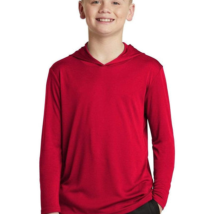 Sport-Tek YST358: Youth Hooded Shirt