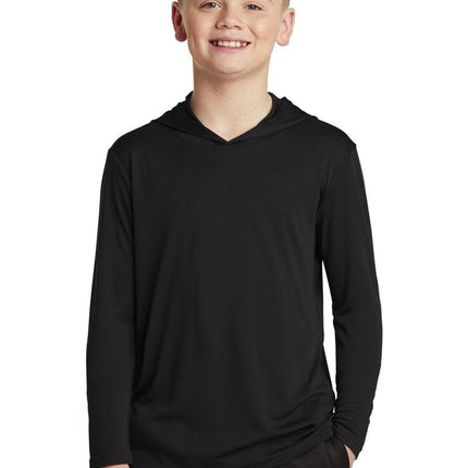 Sport-Tek YST358: Youth Hooded Shirt