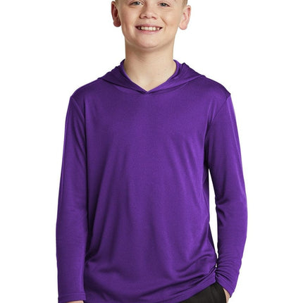 Sport-Tek YST358: Youth Hooded Shirt