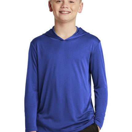 Sport-Tek YST358: Youth Hooded Shirt