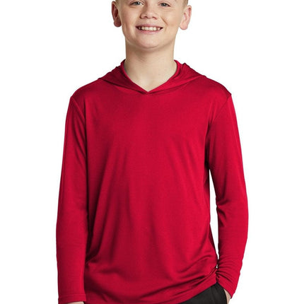 Sport-Tek YST358: Youth Hooded Shirt