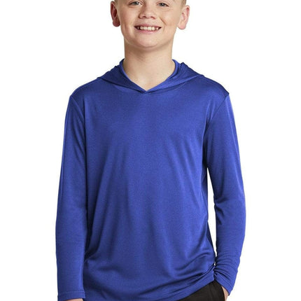 Sport-Tek YST358: Youth Hooded Shirt