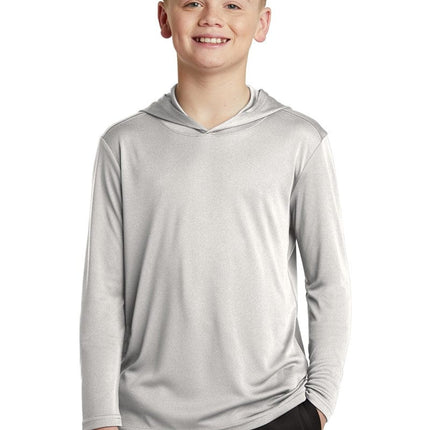 Sport-Tek YST358: Youth Hooded Shirt