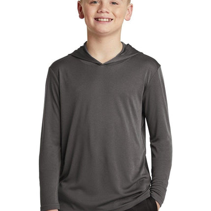 Sport-Tek YST358: Youth Hooded Shirt