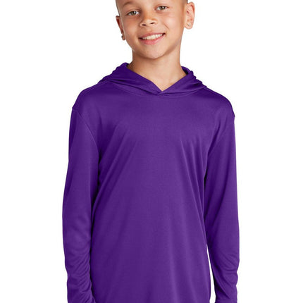 Sport-Tek YST358: Youth Hooded Shirt