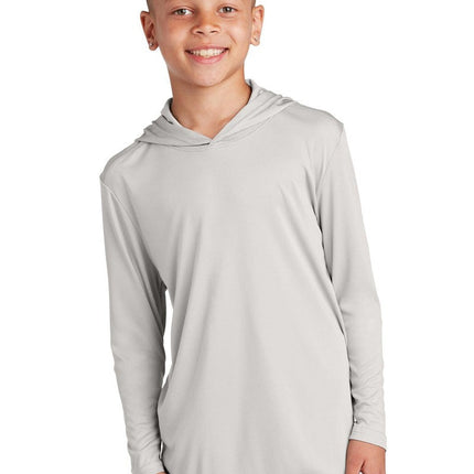 Sport-Tek YST358: Youth Hooded Shirt