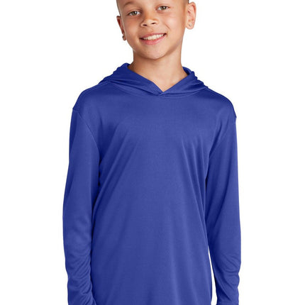Sport-Tek YST358: Youth Hooded Shirt
