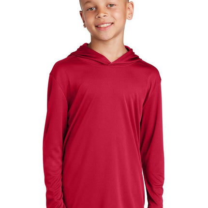 Sport-Tek YST358: Youth Hooded Shirt