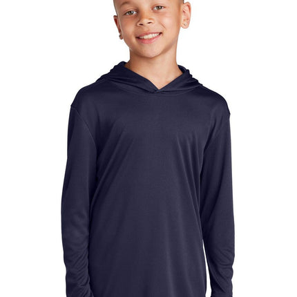 Sport-Tek YST358: Youth Hooded Shirt