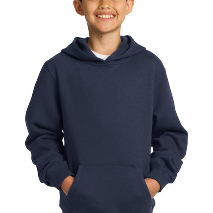 Sport-Tek YST254: Youth Pullover Hooded Sweatshirt