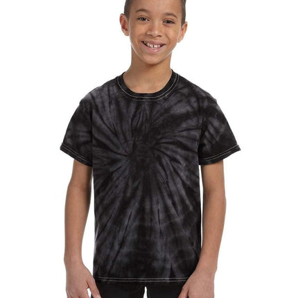 Tie-Dye CD101Y: Youth 5.4 oz. 100% Cotton Spider T-Shirt