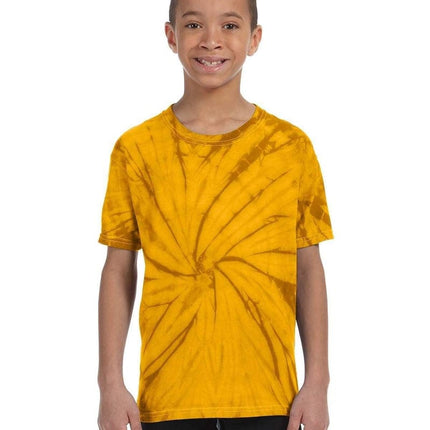 Tie-Dye CD101Y: Youth 5.4 oz. 100% Cotton Spider T-Shirt