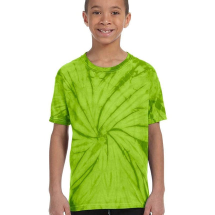 Tie-Dye CD101Y: Youth 5.4 oz. 100% Cotton Spider T-Shirt