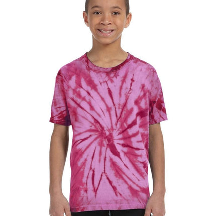 Tie-Dye CD101Y: Youth 5.4 oz. 100% Cotton Spider T-Shirt