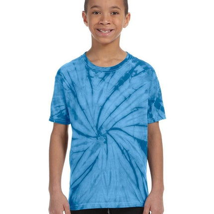 Tie-Dye CD101Y: Youth 5.4 oz. 100% Cotton Spider T-Shirt