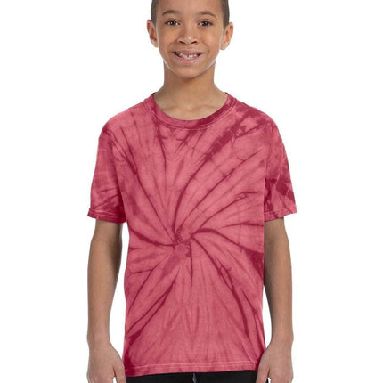 Tie-Dye CD101Y: Youth 5.4 oz. 100% Cotton Spider T-Shirt