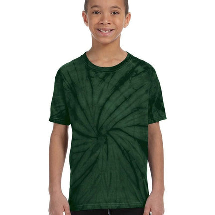 Tie-Dye CD101Y: Youth 5.4 oz. 100% Cotton Spider T-Shirt