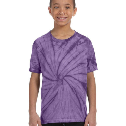 Tie-Dye CD101Y: Youth 5.4 oz. 100% Cotton Spider T-Shirt