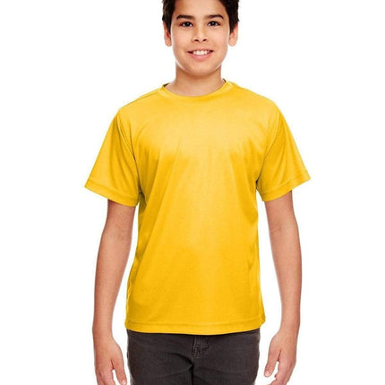UltraClub 8420Y: Youth Cool & Dry Sport Performance Interlock T-Shirt